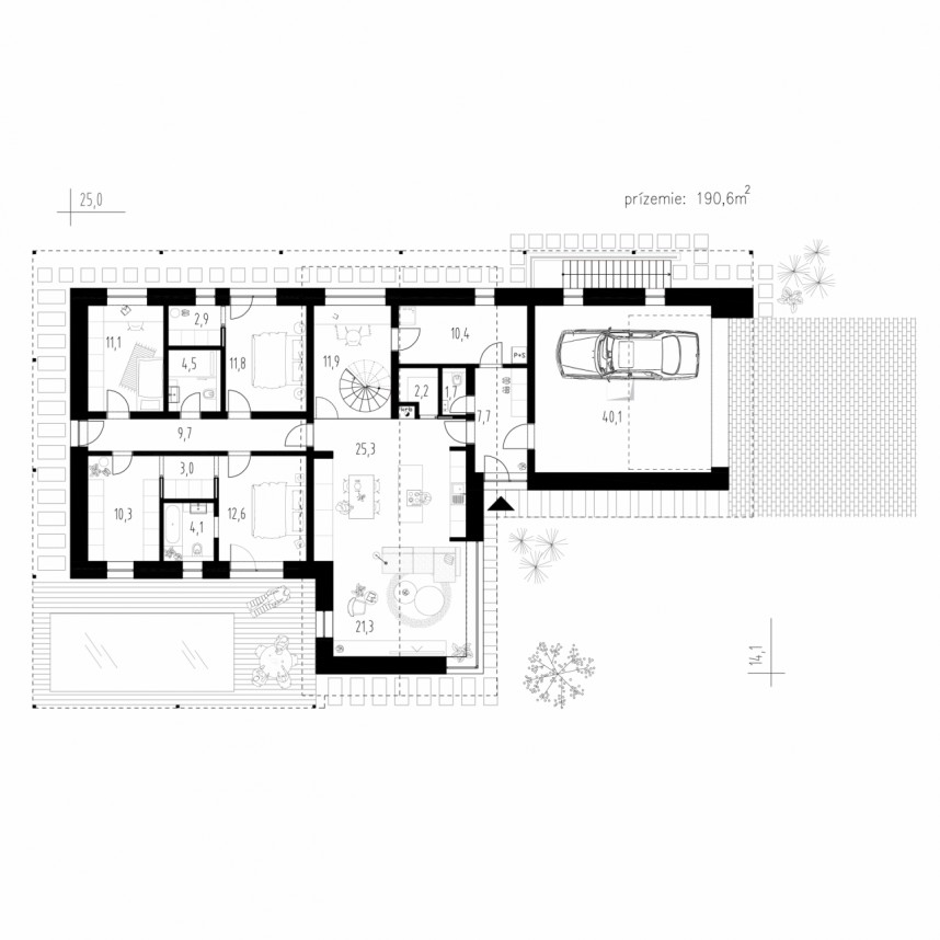 Pôdorys - Dom plný radosti